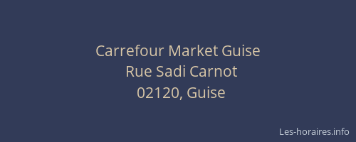 Carrefour Market Guise
