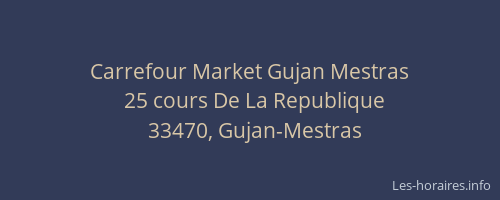 Carrefour Market Gujan Mestras