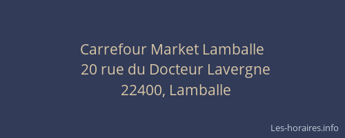 Carrefour Market Lamballe