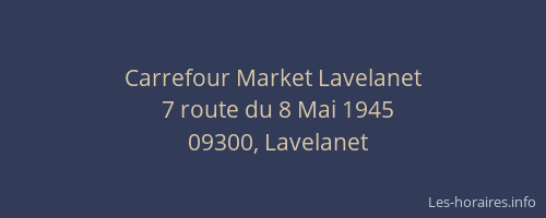 Carrefour Market Lavelanet