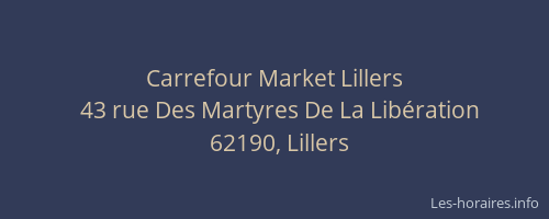 Carrefour Market Lillers