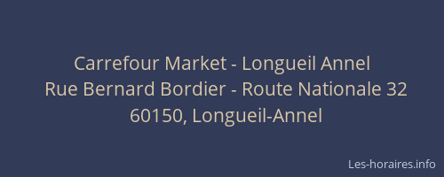 Carrefour Market - Longueil Annel