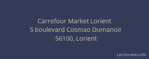 Carrefour Market Lorient