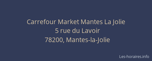 Carrefour Market Mantes La Jolie