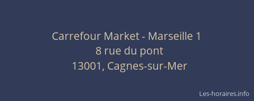 Carrefour Market - Marseille 1