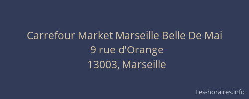 Carrefour Market Marseille Belle De Mai