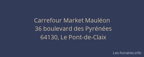 Carrefour Market Maul&eacute;on