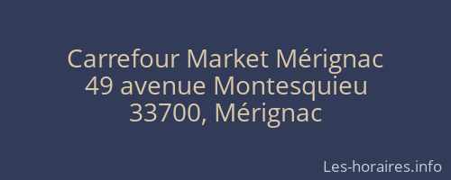 Carrefour Market Mérignac