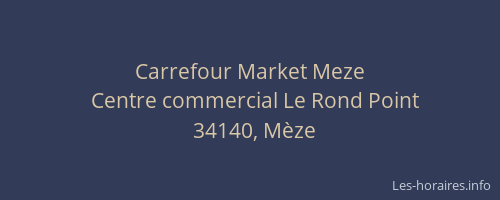 Carrefour Market Meze