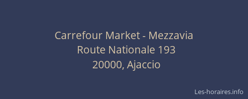 Carrefour Market - Mezzavia