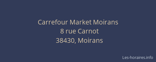 Carrefour Market Moirans