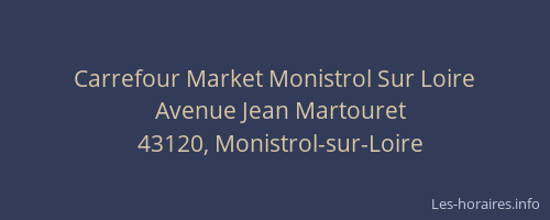 Carrefour Market Monistrol Sur Loire