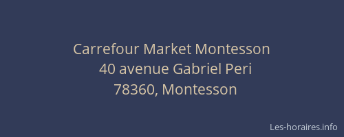 Carrefour Market Montesson