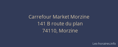 Carrefour Market Morzine