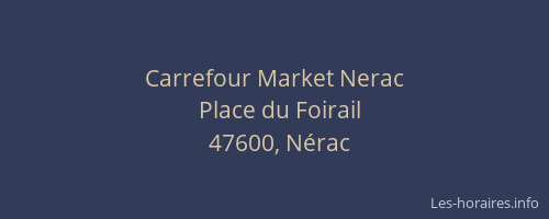 Carrefour Market Nerac