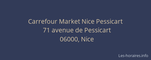 Carrefour Market Nice Pessicart