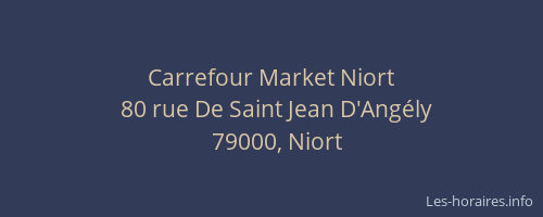 Carrefour Market Niort