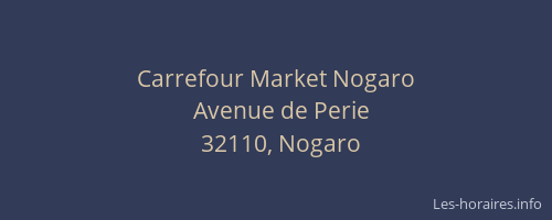 Carrefour Market Nogaro