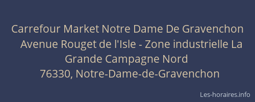Carrefour Market Notre Dame De Gravenchon