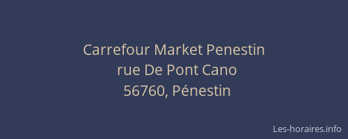 Carrefour Market Penestin