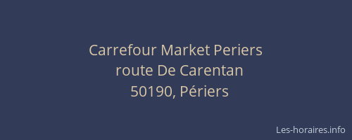 Carrefour Market Periers