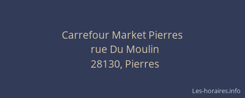 Carrefour Market Pierres