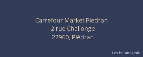 Carrefour Market Pledran