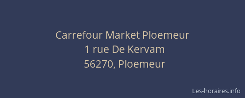 Carrefour Market Ploemeur
