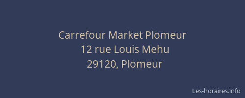Carrefour Market Plomeur