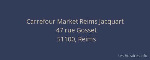 Carrefour Market Reims Jacquart