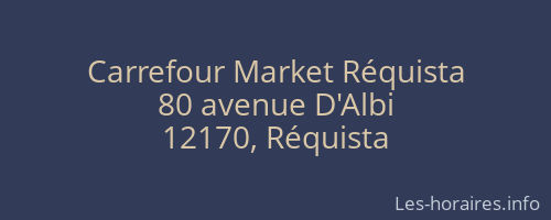 Carrefour Market Réquista