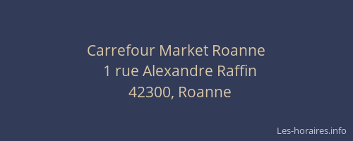Carrefour Market Roanne