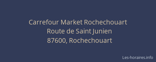 Carrefour Market Rochechouart
