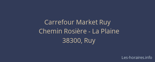 Carrefour Market Ruy