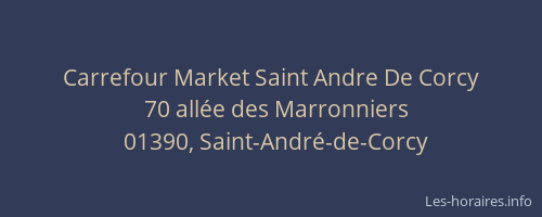 Carrefour Market Saint Andre De Corcy
