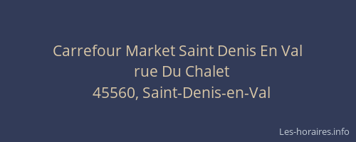 Carrefour Market Saint Denis En Val