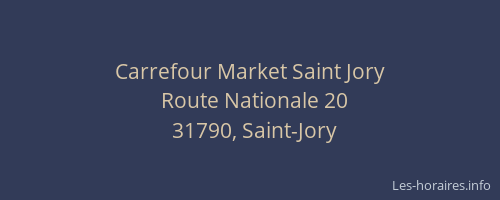 Carrefour Market Saint Jory