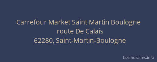 Carrefour Market Saint Martin Boulogne