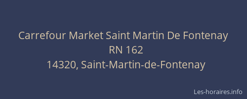 Carrefour Market Saint Martin De Fontenay