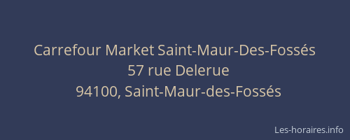 Carrefour Market Saint-Maur-Des-Fossés