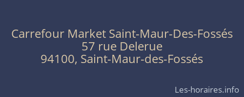 Carrefour Market Saint-Maur-Des-Fossés