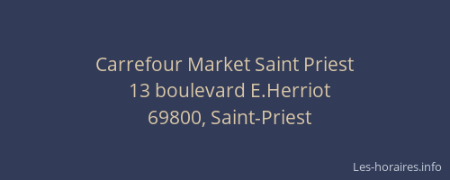 Carrefour Market Saint Priest