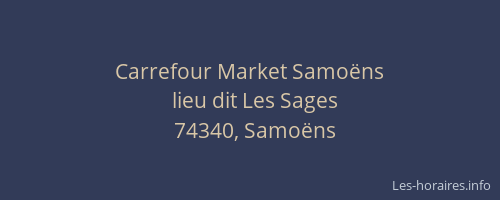 Carrefour Market Samo&euml;ns