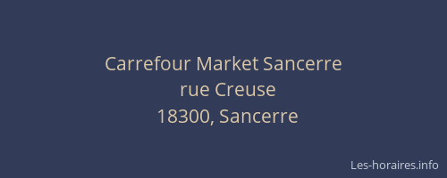 Carrefour Market Sancerre