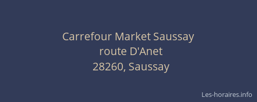 Carrefour Market Saussay