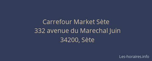 Carrefour Market Sète
