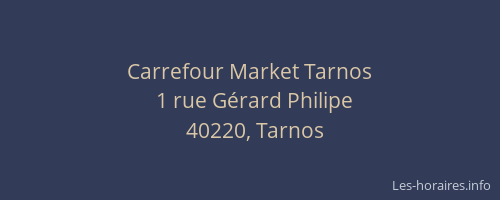 Carrefour Market Tarnos