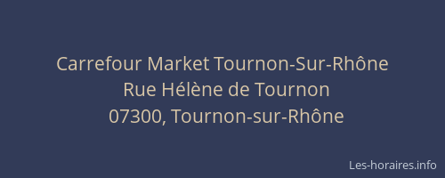 Carrefour Market Tournon-Sur-Rhône