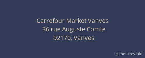 Carrefour Market Vanves