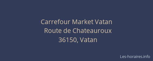 Carrefour Market Vatan
